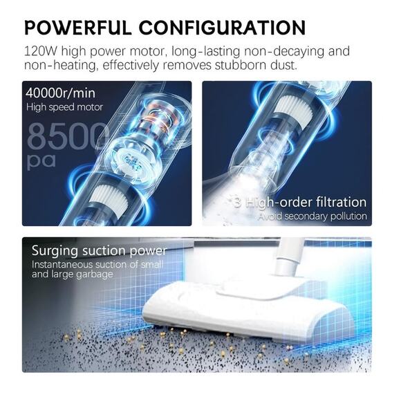 4 in 1 Cordless Vacuum Cleaner, 35 Min Rechargeable Battery - Picture 3 of 7